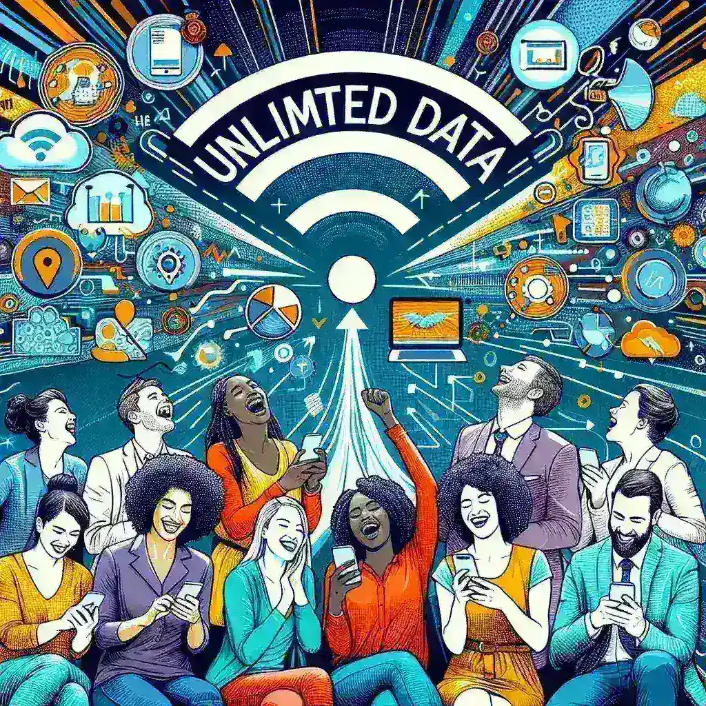 "Indosat Ooredoo announces new unlimited data plans with competitive pricing and enhanced connectivity options, showcased in promotional image."